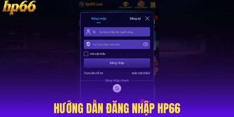 Hướng dẫn đăng nhập HP66